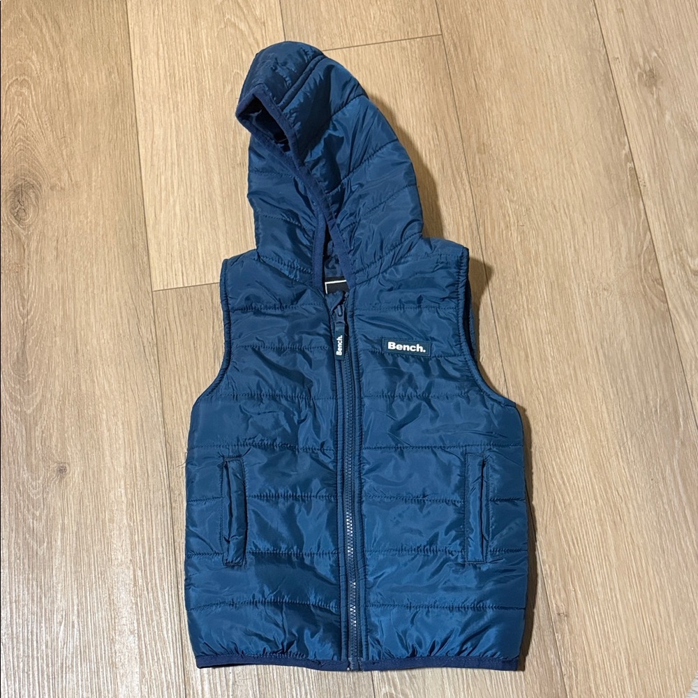 Bench Kids Blue Hooded Puffer Vest